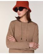 Pull Audrey 100% Laine Col Satin beige ficelle