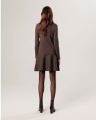 Gilet Maggie zippé marron havane