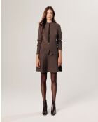 Gilet Maggie zippé marron havane