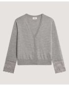 Pull Odile 100% Laine gris foncé