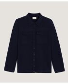 Chemise Cassis poches poitrine bleu nuit