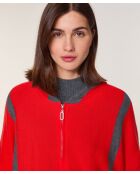 Gilet Chrystelle 100% Laine Laine Bi-Couleur orange