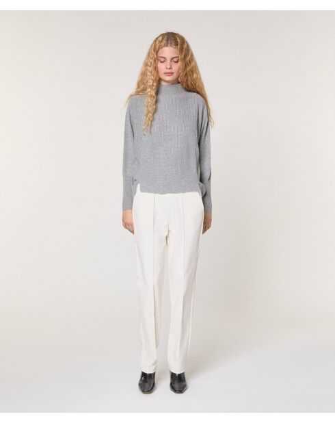 Pull Violaine en Laine & Cachemire gris