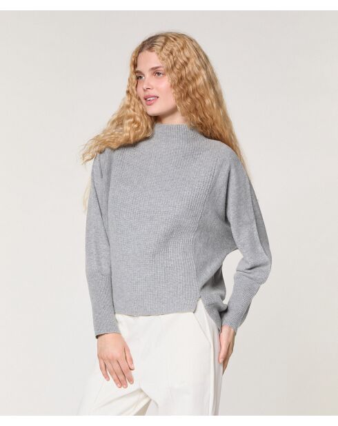 Pull Violaine en Laine & Cachemire gris