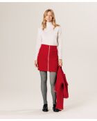 Jupe Courte Krystyna 100% laine rouge