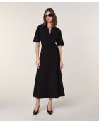 Robe Freesia en Laine mélangé noire
