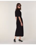 Robe Freesia en Laine mélangé noire