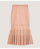 Jupe longue Milena rose poudre