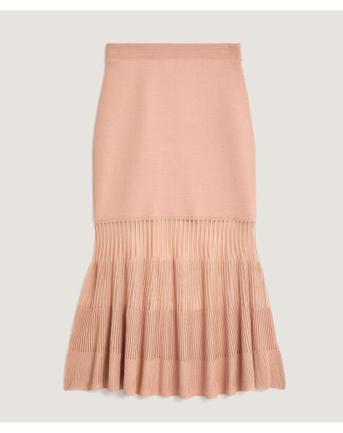 Jupe longue Milena rose poudre