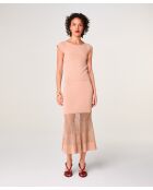 Jupe longue Milena rose poudre
