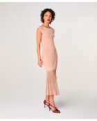 Jupe longue Milena rose poudre