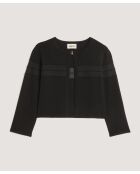 Gilet Noor col rond noir