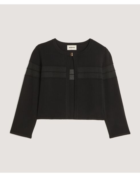 Gilet Noor col rond noir