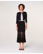 Gilet Noor col rond noir