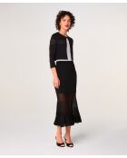 Gilet Noor col rond noir