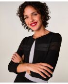 Gilet Noor col rond noir