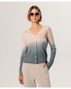 Gilet Maëlys 100% laine tie & dye beige chair