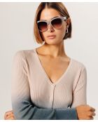 Gilet Maëlys 100% laine tie & dye beige chair