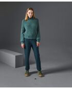 Pull Francesca col roulé vert de gris