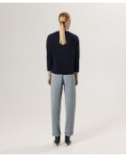 Pull Perséphone en laine col V profond noir