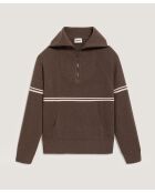 Pull Vanina col marin marron havane