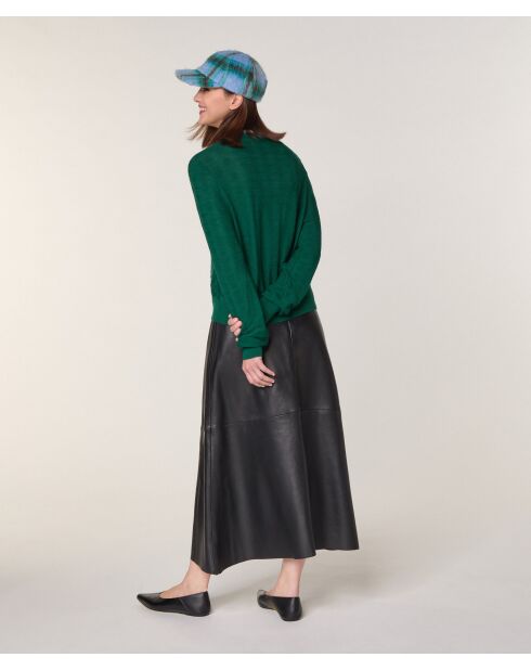 Gilet Aalya 100% Laine 2 en 1 vert anglais