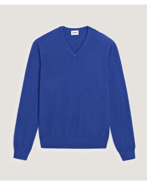 Pull Mathieu 100% Laine bleu azur
