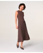 Robe Anne-Isabelle marron écorce