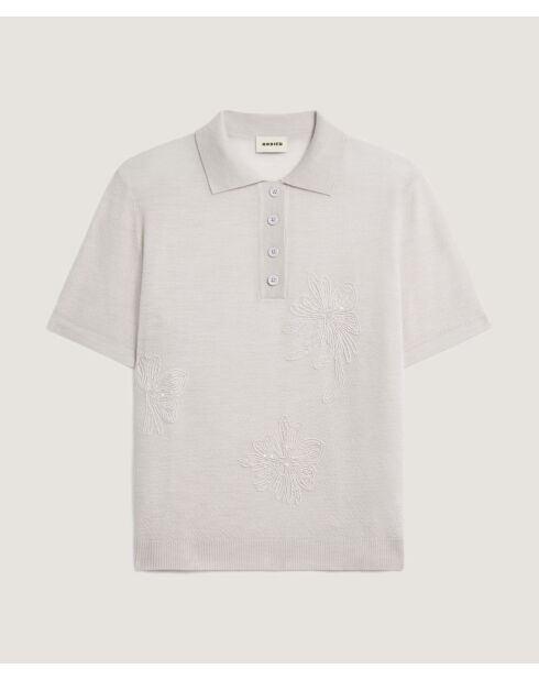 Polo Edenen 100% Laine blanc