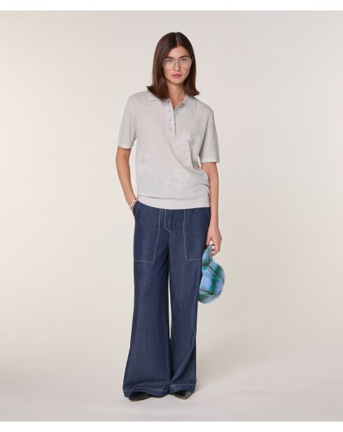 Polo Edenen 100% Laine blanc