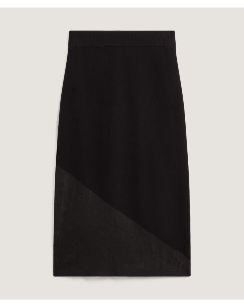 Jupe Aria en Laine mélangé noire