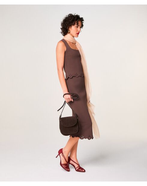 Pull Rita marron écorce