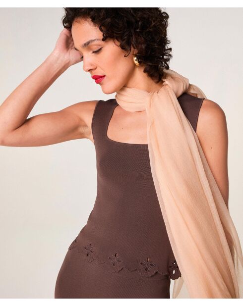 Pull Rita marron écorce