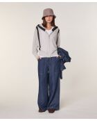 Gilet Ghislaine en Laine Bi-Couleur blanc