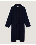 Manteau Élise long bleu nuit