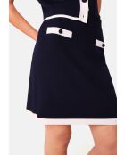 Jupe courte Philomène bleu marine