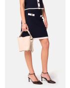 Jupe courte Philomène bleu marine