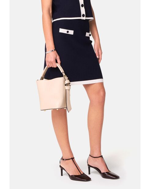 Jupe courte Philomène bleu marine