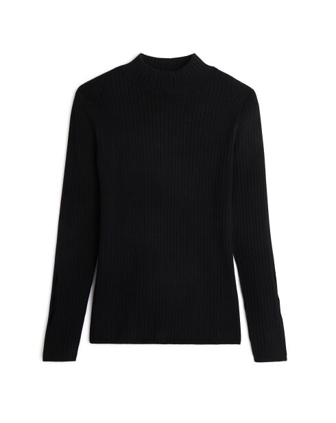 Pull, Abelle col montant ouvertures noir