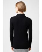 Pull, Abelle col montant ouvertures noir