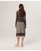 Pull Adline double face blanc écru