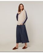 Pull Bernadette en Laine mélangée beige/marine