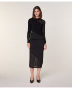 Pull Mohira en Laine mélangé noir