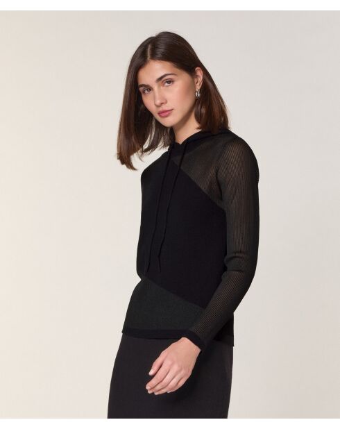 Pull Mohira en Laine mélangé noir