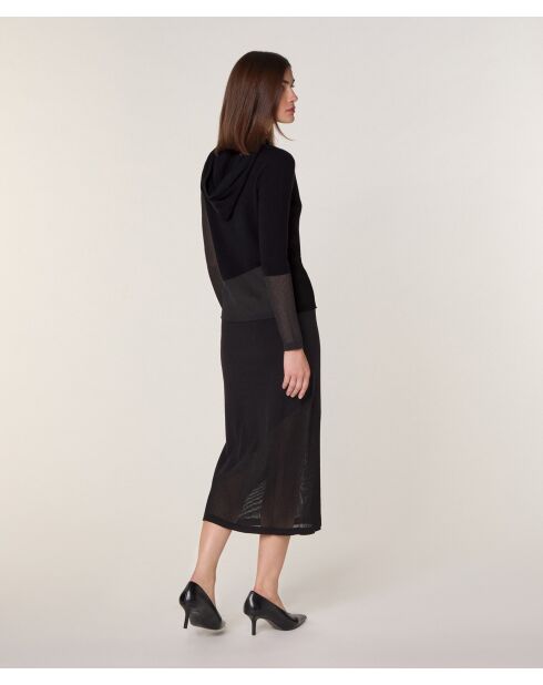 Pull Mohira en Laine mélangé noir