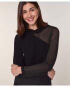 Pull Mohira en Laine mélangé noir