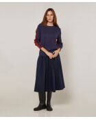 Pull Christelle 100% Laine mélangée bleu denim