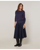 Pull Christelle 100% Laine mélangée bleu denim