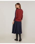 Pull Christelle 100% Laine mélangée bleu denim