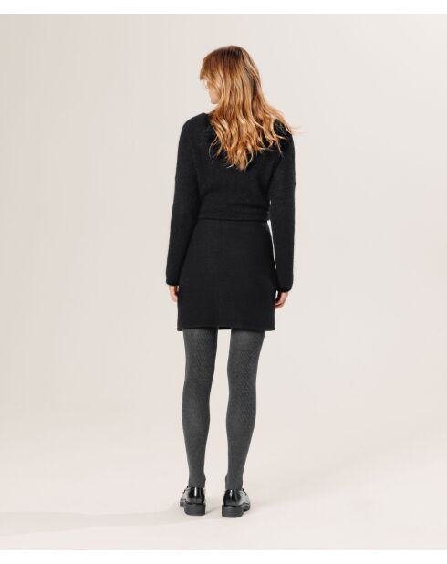 Jupe Courte Bryanna en laine noire